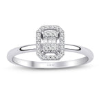 0.11 ct. Diamant Baguette Ring
