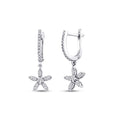 0.35 ct. Diamant Blumen Ohrringe