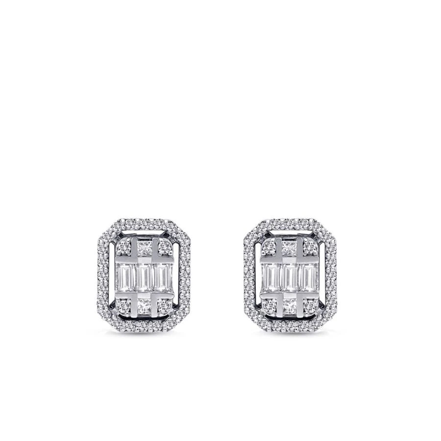 0.38 ct. Diamant Baguette Ohrringe