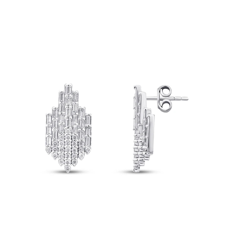 1.00 ct. Diamant Baguette Ohrringe