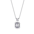 0.05 ct. Diamant Baguette Halskette
