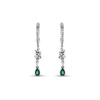 0.70 ct. Diamant Smaragd Ohrringe