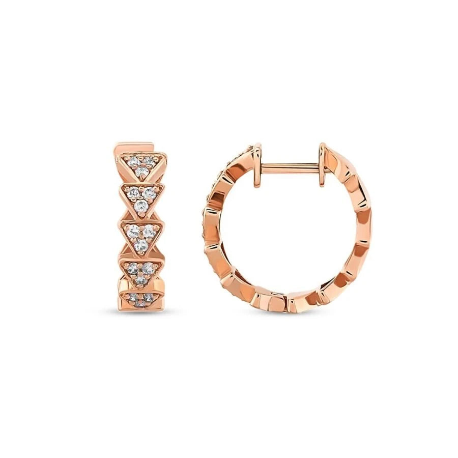 0.22 ct. Diamant Creolen Ohrringe
