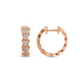 0.22 ct. Diamant Creolen Ohrringe
