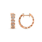 0.22 ct. Diamant Creolen Ohrringe