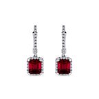 2.22 ct. Diamant Rubin Ohrringe