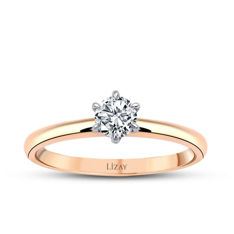 0.30 ct. Diamant Rund Solitär Verlobungsring