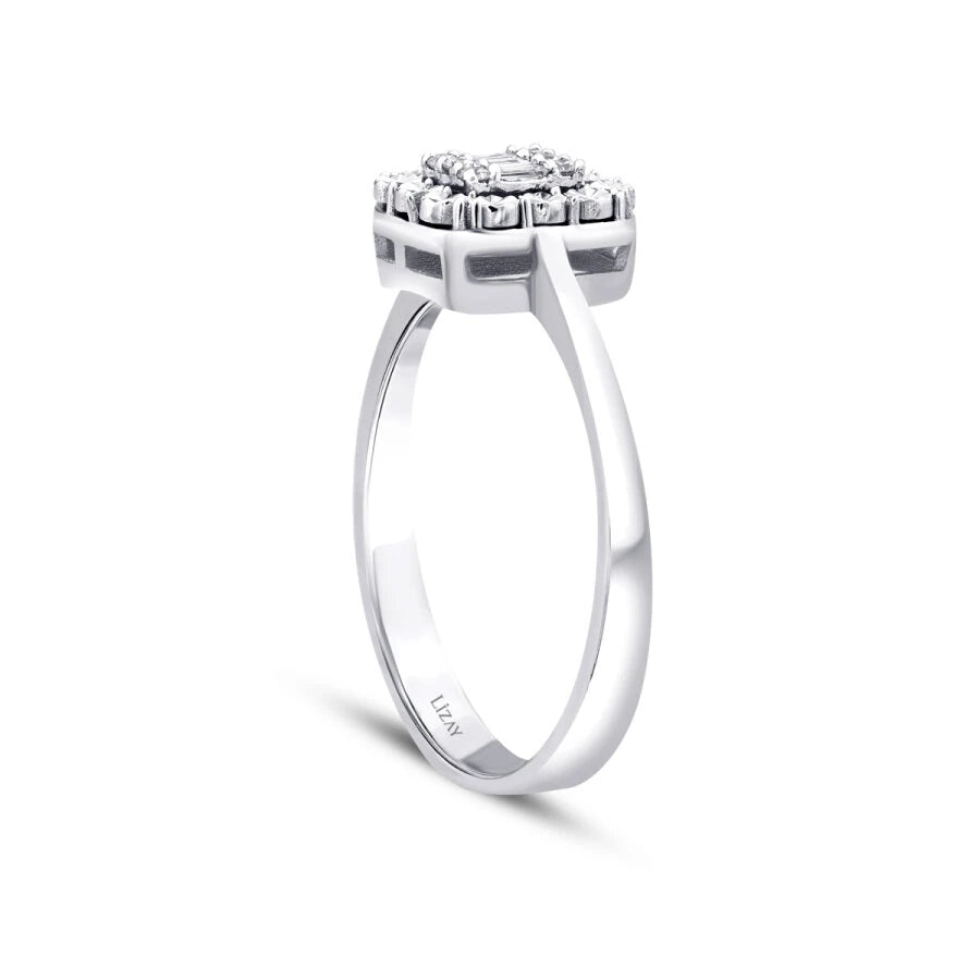 0.08 ct. Diamant Baguette Ring