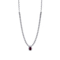 2.00 ct. Diamant Rubin Halskette