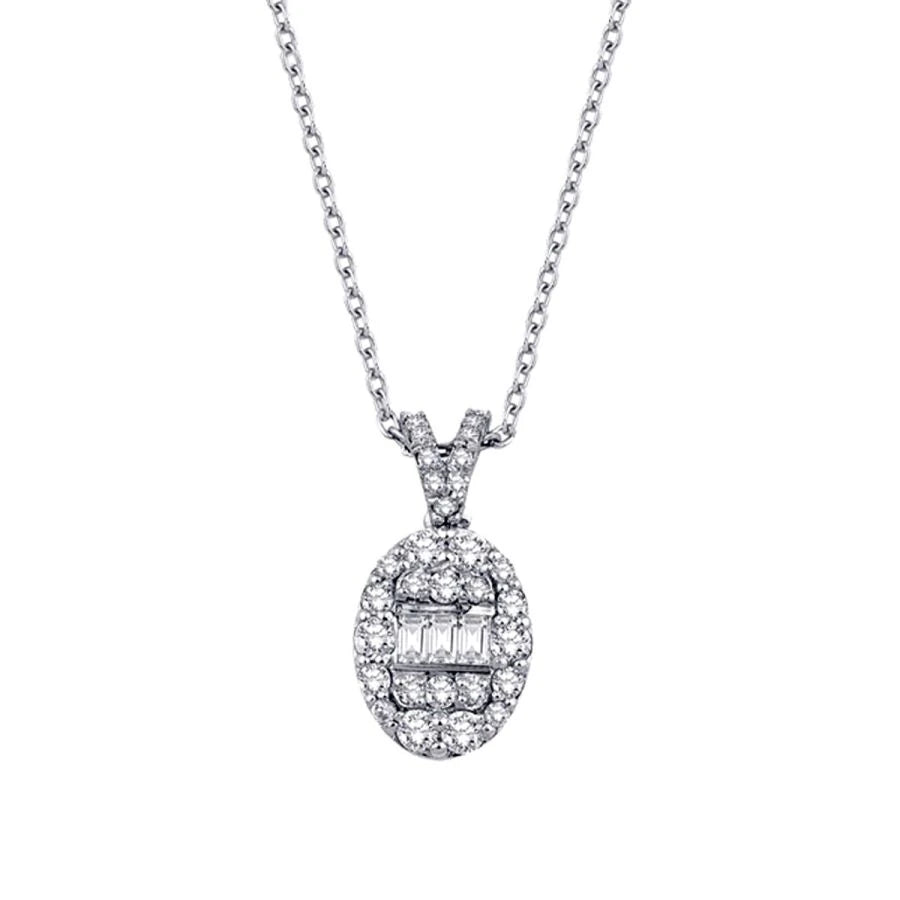0.43 ct. Diamant Baguette Trend Halskette