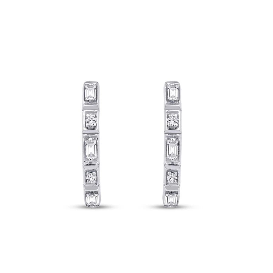 0.25 ct. Diamant Baguette Trend Ohrringe