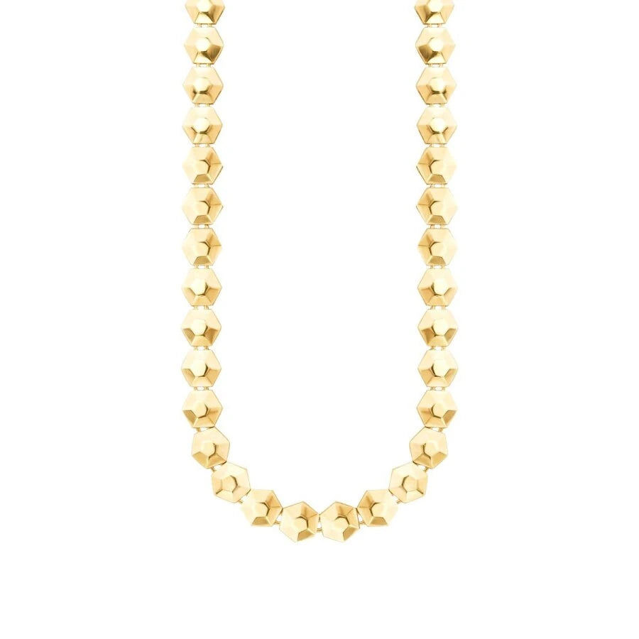 Gold Hexagon Halskette