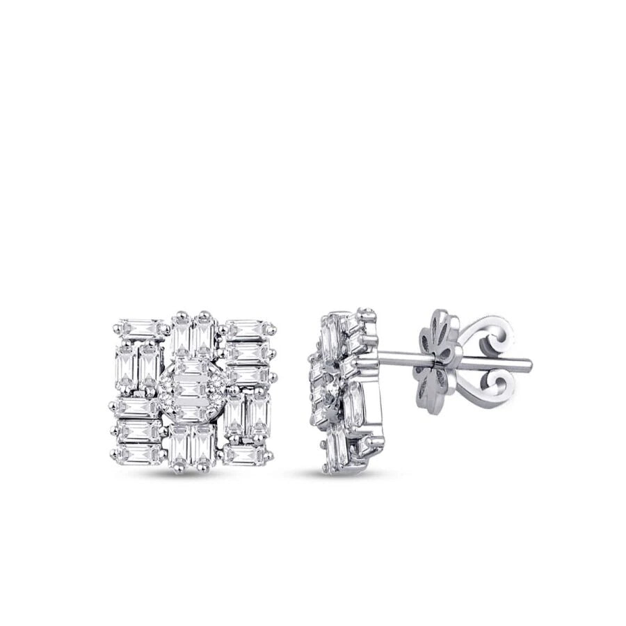 0.87 ct. Diamant Baguette Ohrringe