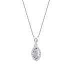 0.21 Karat Diamant Tropfen Baguette Set