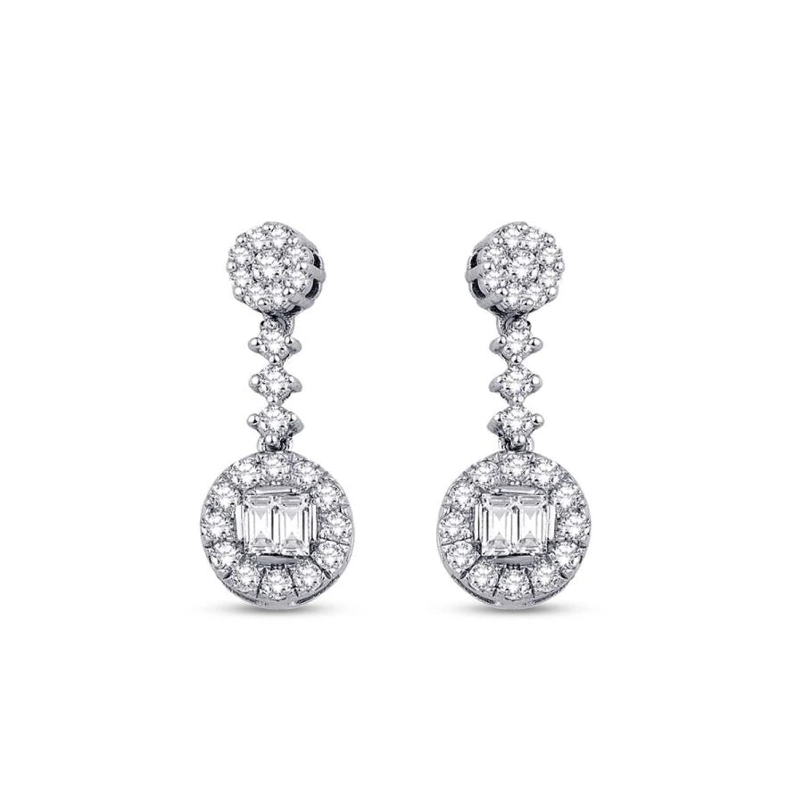 0.36 ct. Diamant Baguette Ohrringe