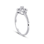 0.20 ct. Diamant Blumen Ring