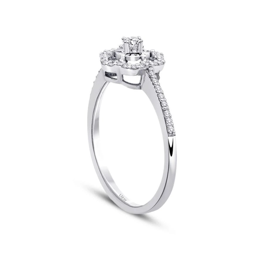 0.20 ct. Diamant Blumen Ring