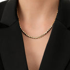 Gold Hexagon Halskette