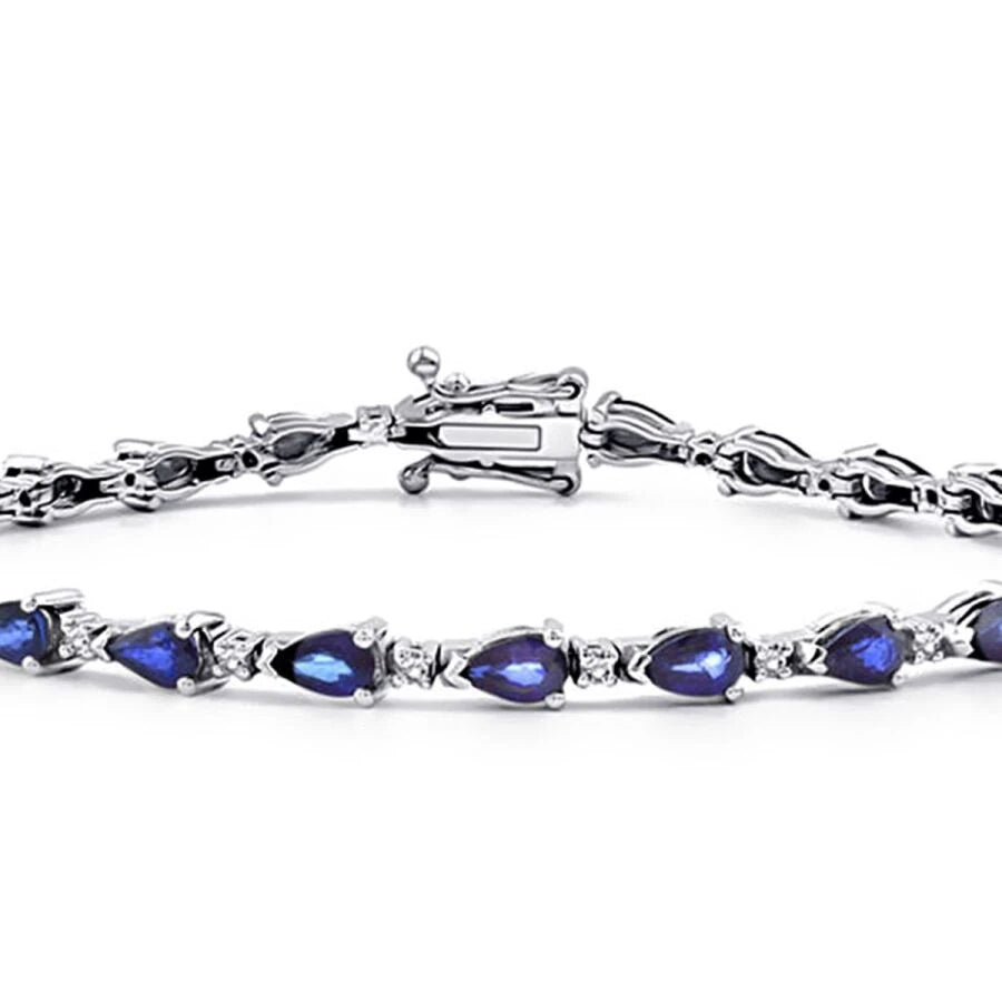 6.18 ct. Diamant Saphir Armband