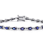 6.18 ct. Diamant Saphir Armband