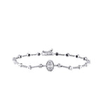 0.13 ct. Diamant Baguette Armband