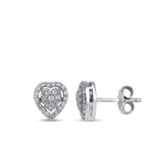 0.74 Karat Diamant Herz Set