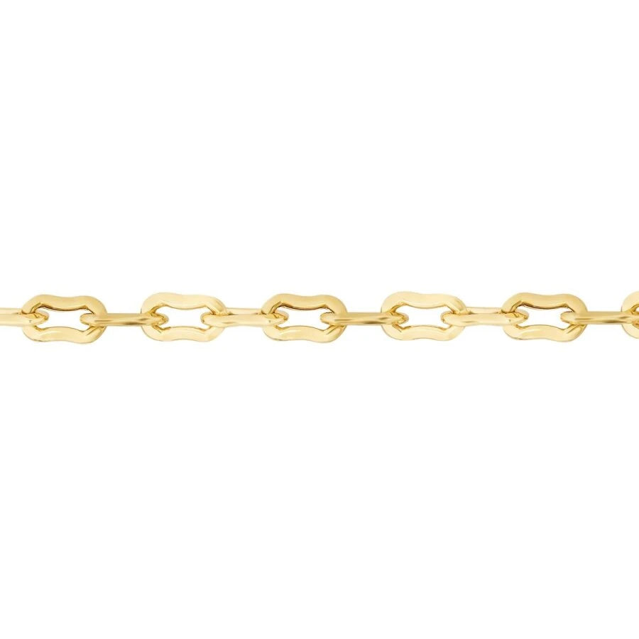 Gold Armband mit Twist- und Büroklammer-Design