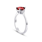 1.40 ct. Diamant Tropfen Rubin Ring