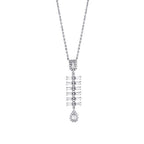 0.54 ct. Diamant Baguette Halskette