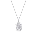 0.68 ct. Diamant Baguette Halskette