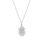 0.68 ct. Diamant Baguette Halskette