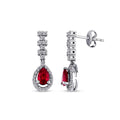 2.07 ct. Diamant Rubin Ohrringe