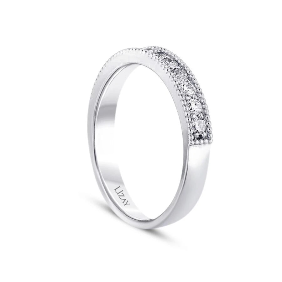 0.25 ct. Diamant Halb-Eternity Ring