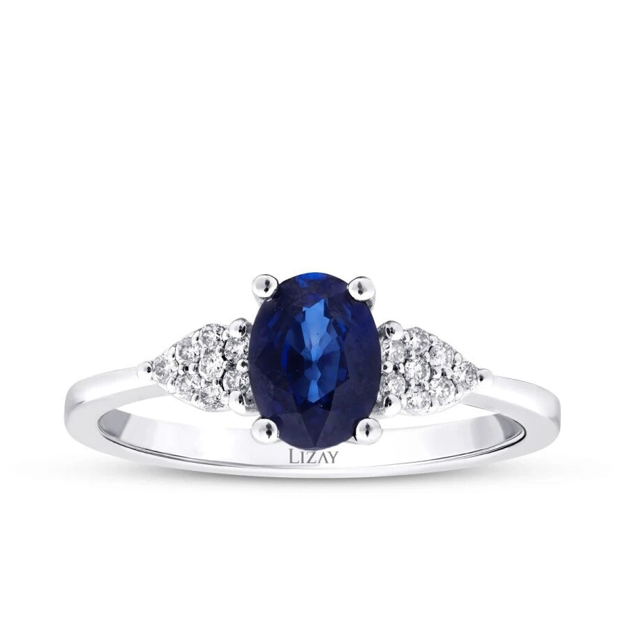 0.94 ct. Diamant Saphir Ring