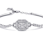0.45 ct. Diamant Baguette Armreif