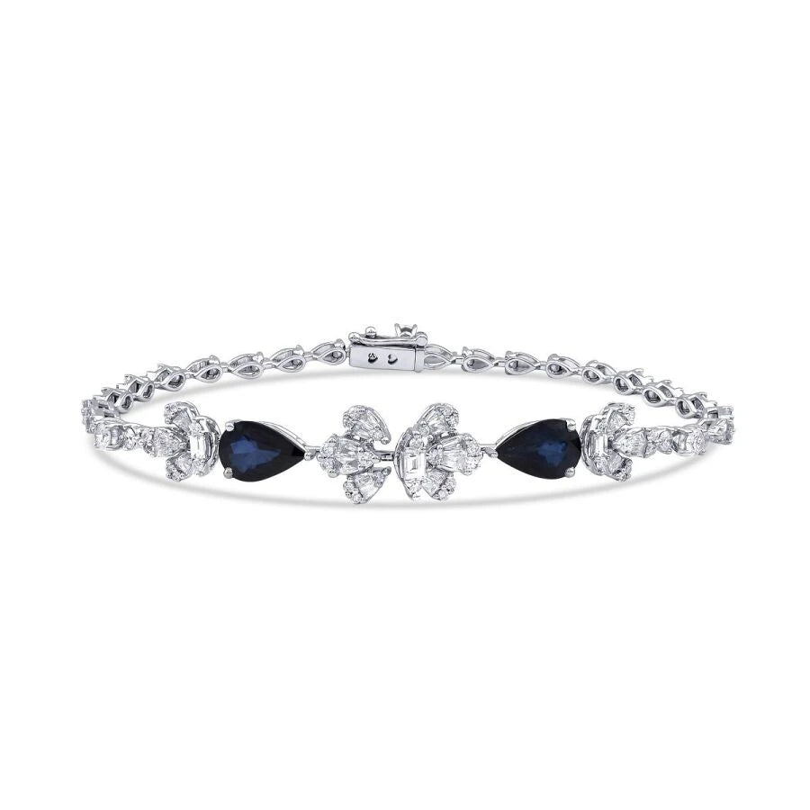 3.95 ct. Diamant Saphir Armband