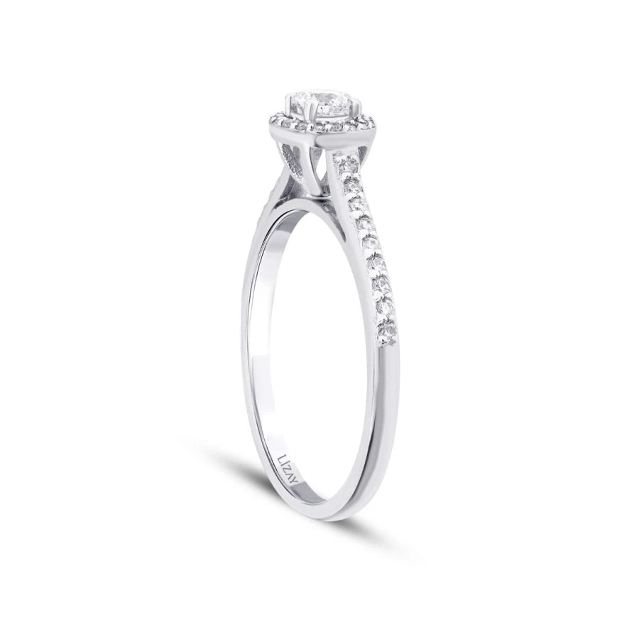 0.41 ct. Diamant Rund Solitär Verlobungsring