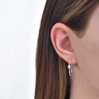 0.70 ct. Diamant Creolen Ohrringe