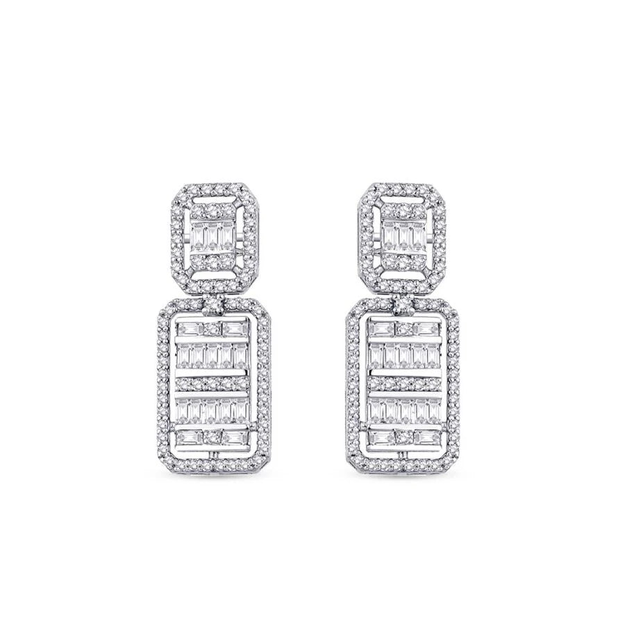 1.14 ct. Diamant Baguette Ohrringe