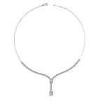 Gold Baguette Halskette in Reihe