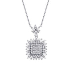 0.76 ct. Diamant Baguette Halskette