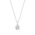 0.16 ct. Diamant Baguette Stein Halskette