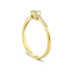 0.15 ct. Diamant Baguette Ring