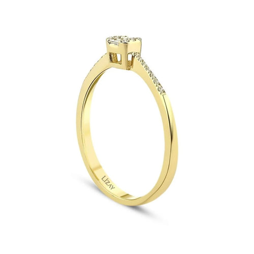 0.15 ct. Diamant Baguette Ring