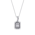 0.21 ct. Diamant Baguette Halskette