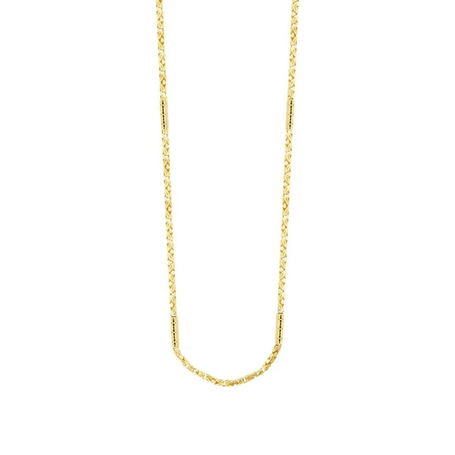 Gold Herren Halskette mit Motiv im Königsketten-Design