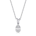0.10 ct. Diamant Baguette Halskette