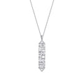 0.63 ct. Diamant Baguette Halskette
