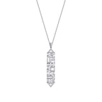 0.63 ct. Diamant Baguette Halskette