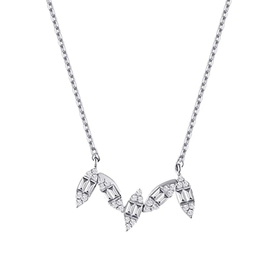 0.26 ct. Diamant Baguette Trend Halskette